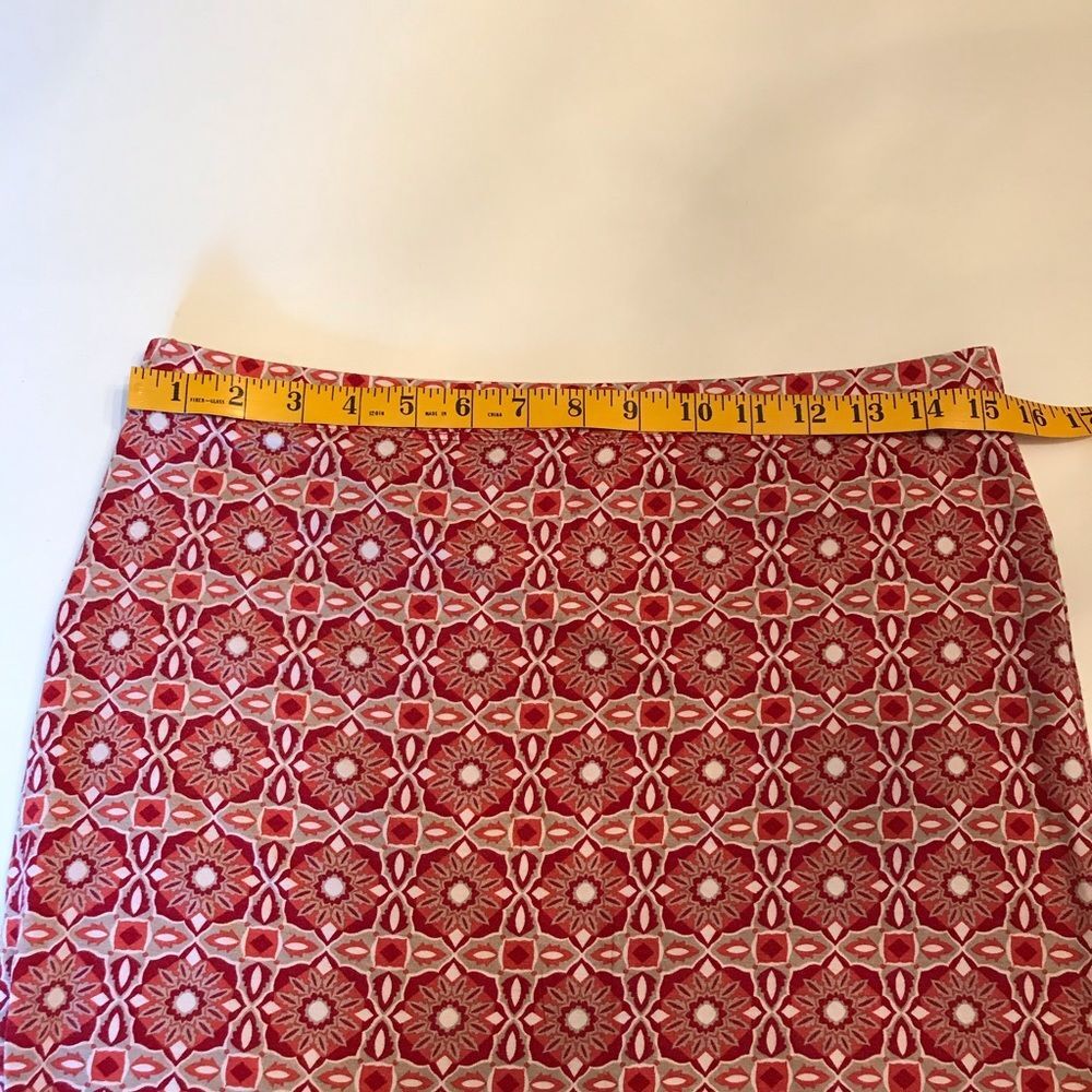 Max Studio Geometric Floral Pencil Stretch Skirt M - Picture 3 of 8